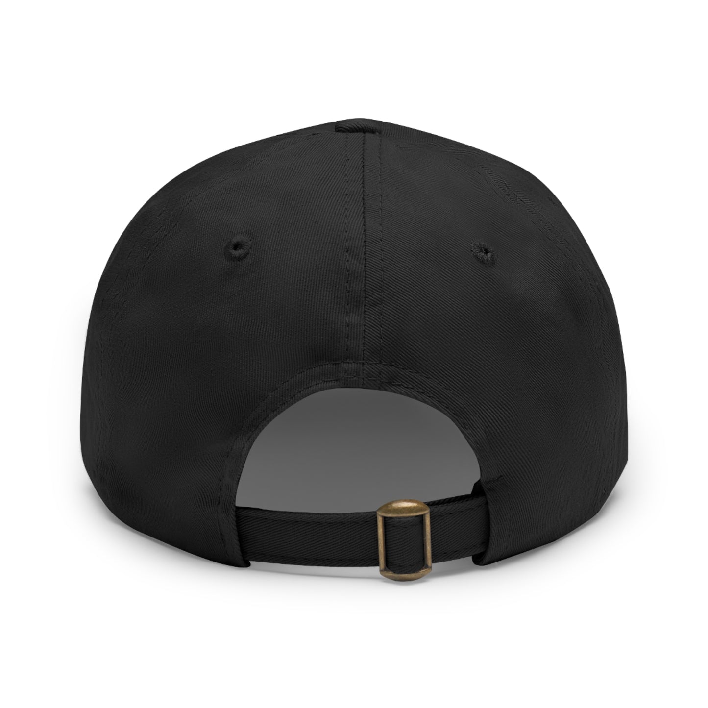 Minimalist Dad Hat with Leather Patch (Rectangle)