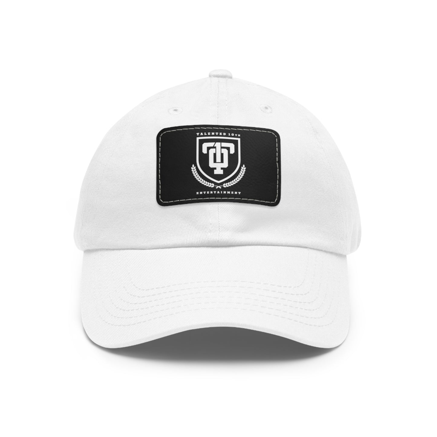 Minimalist Dad Hat with Leather Patch (Rectangle)