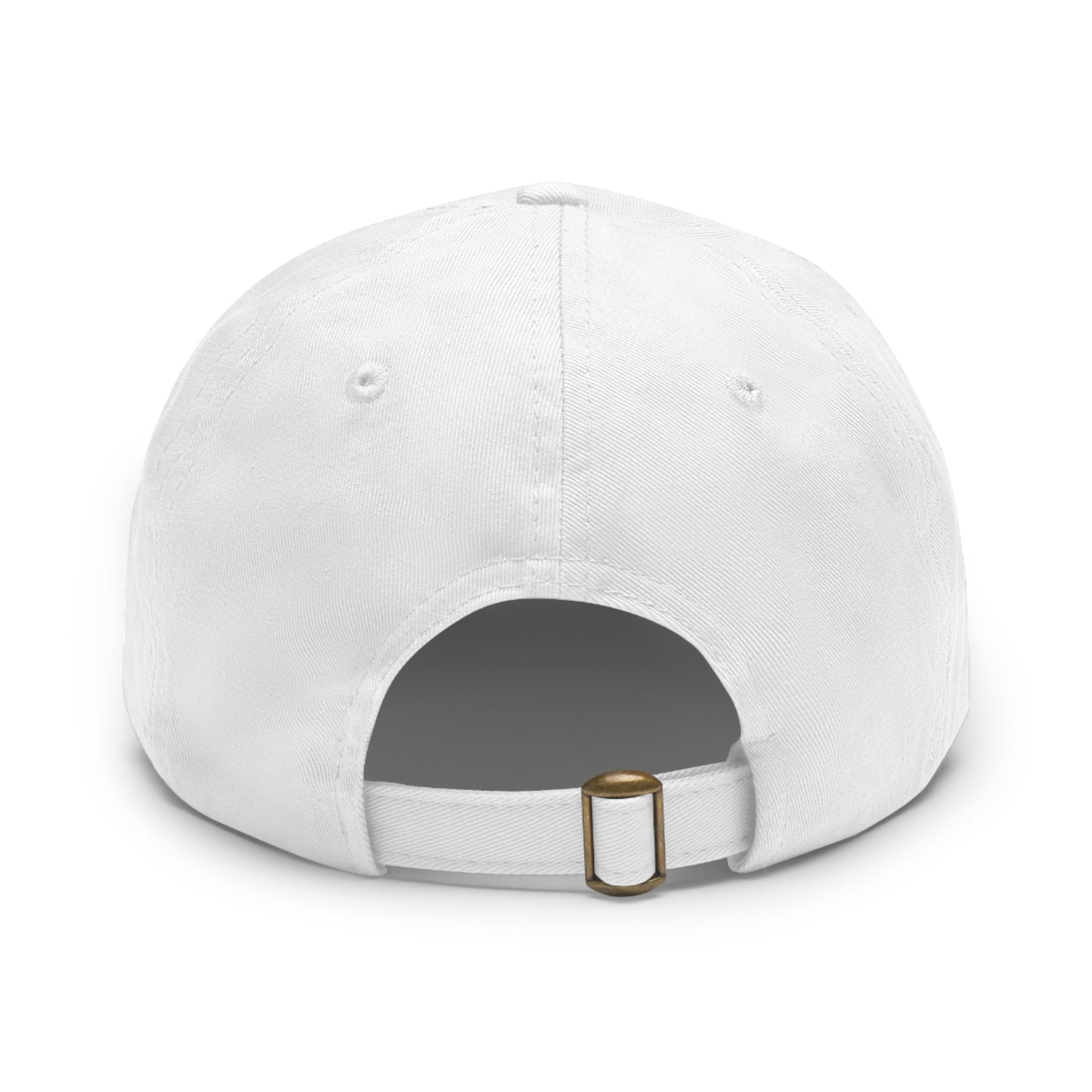 Minimalist Dad Hat with Leather Patch (Rectangle)