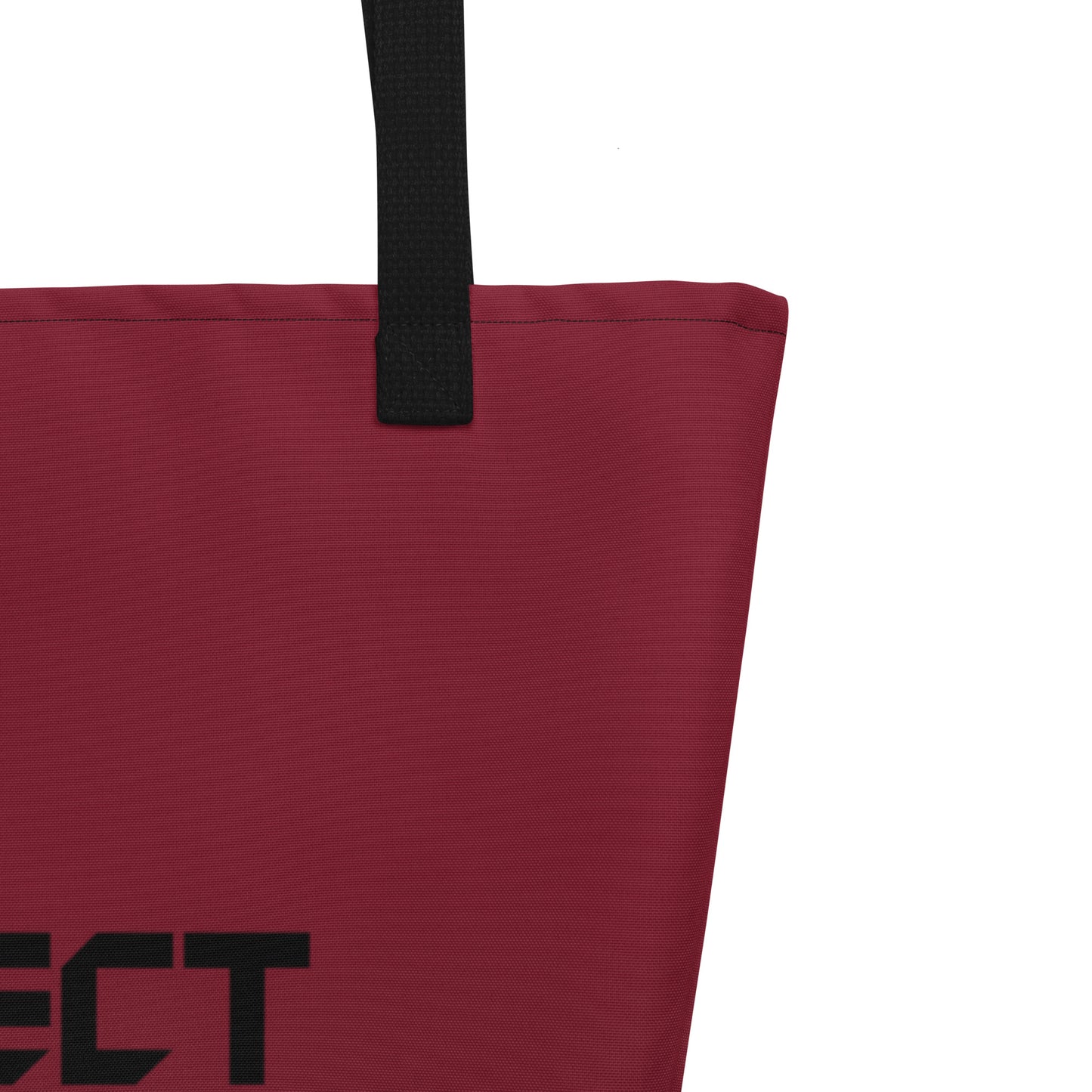 Maroon Protect The Culture Large Tote Bag