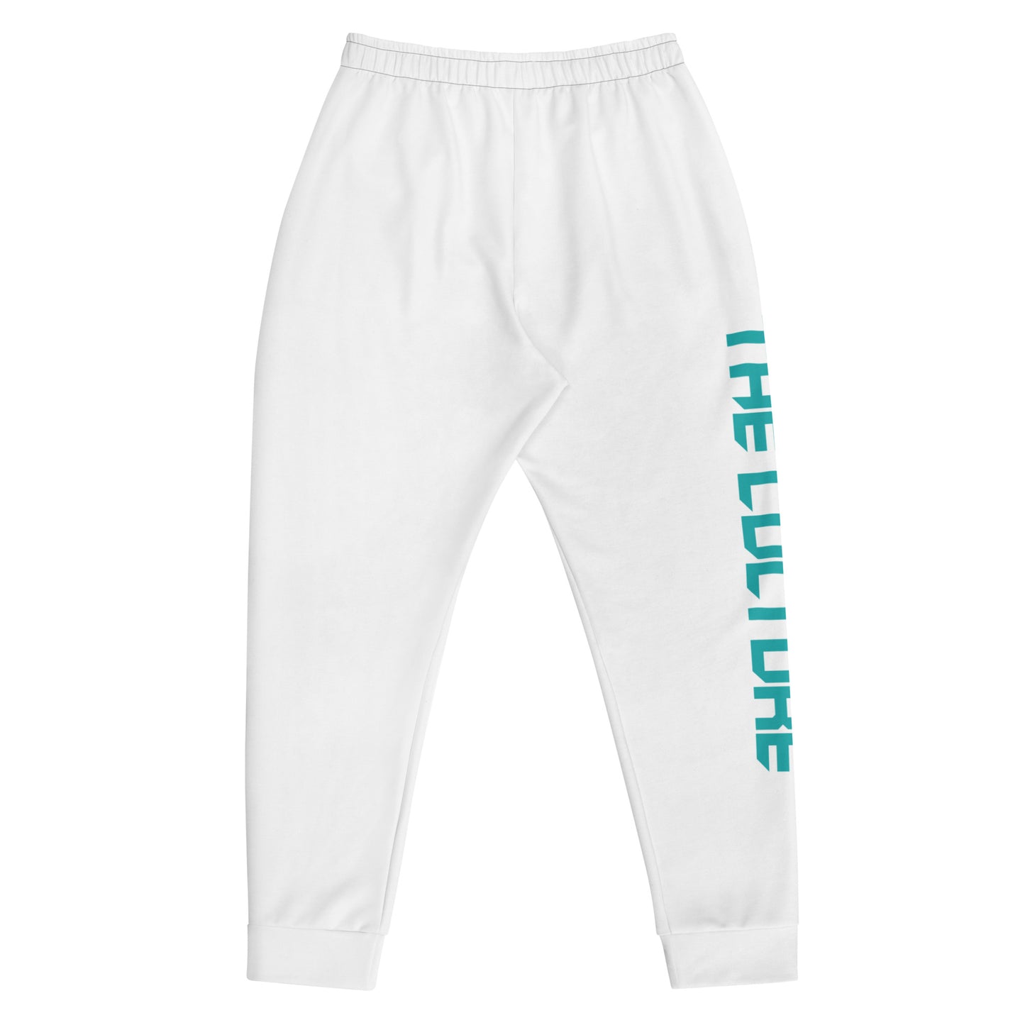 Minimalist White & Teal Men's Joggers