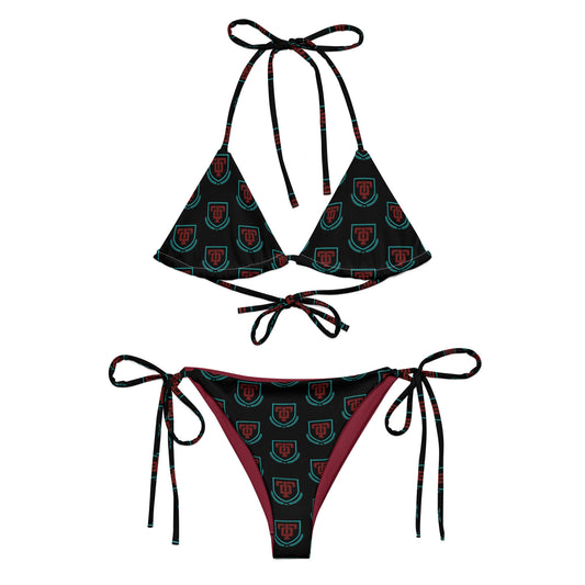 Old Money All-over print recycled string bikini