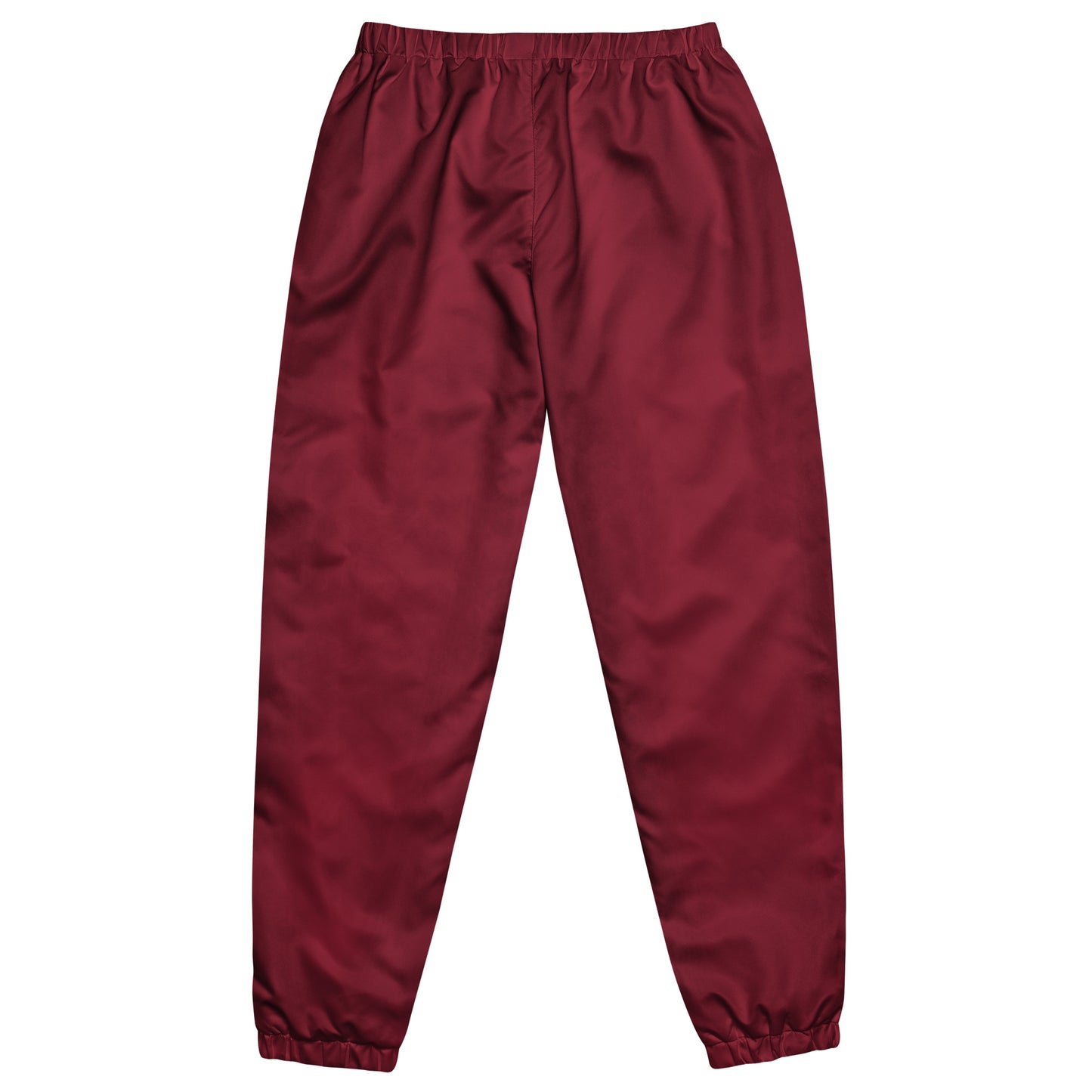 Minimalist Burgundy & White Unisex track pants