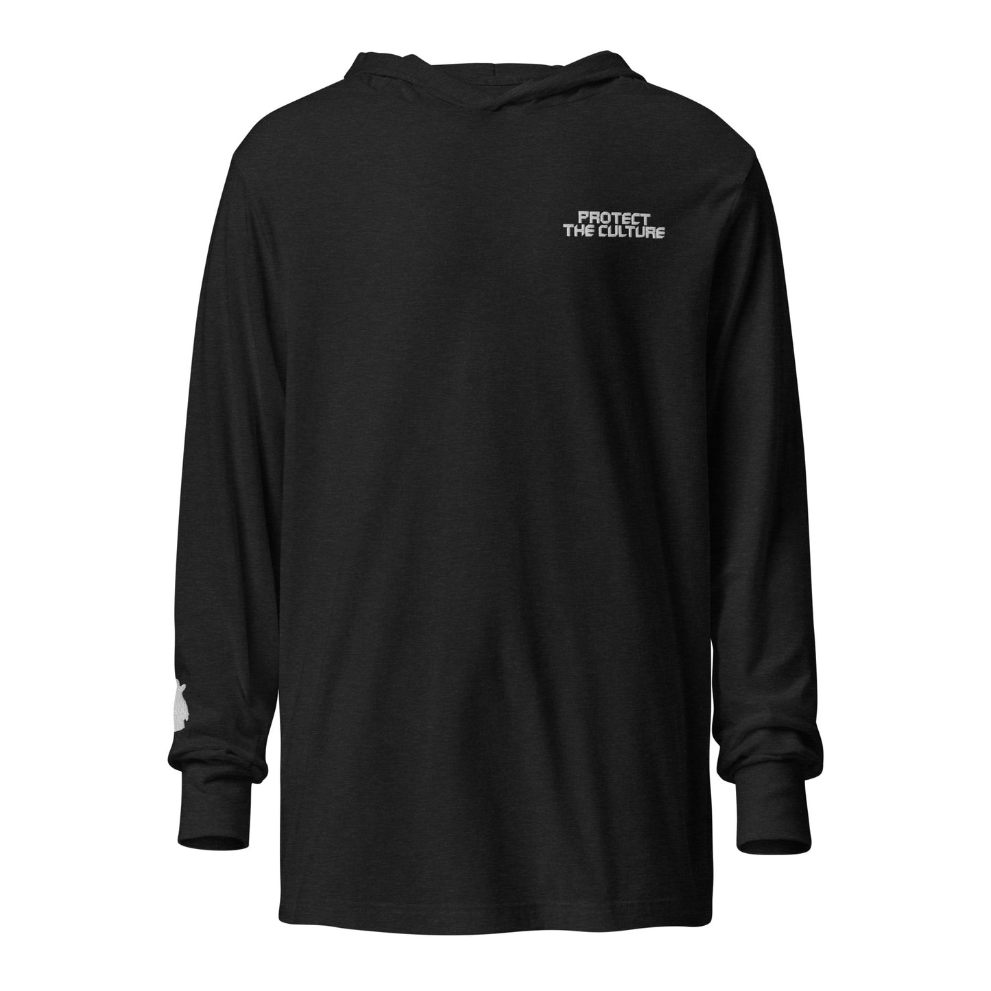 Hooded long-sleeve tee