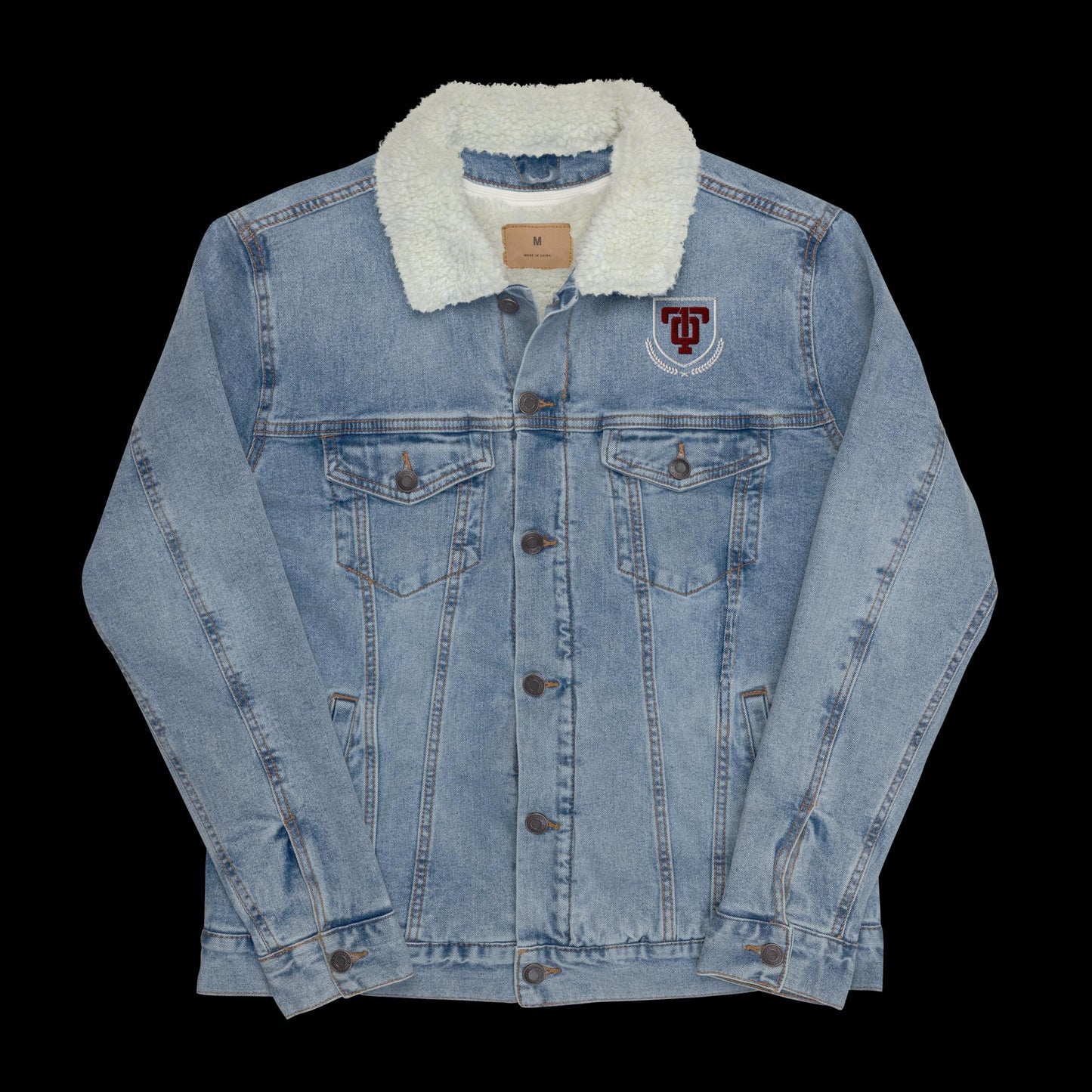 Unisex denim sherpa jacket